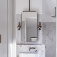 Allegra Steel Framed Rectangle Mirror